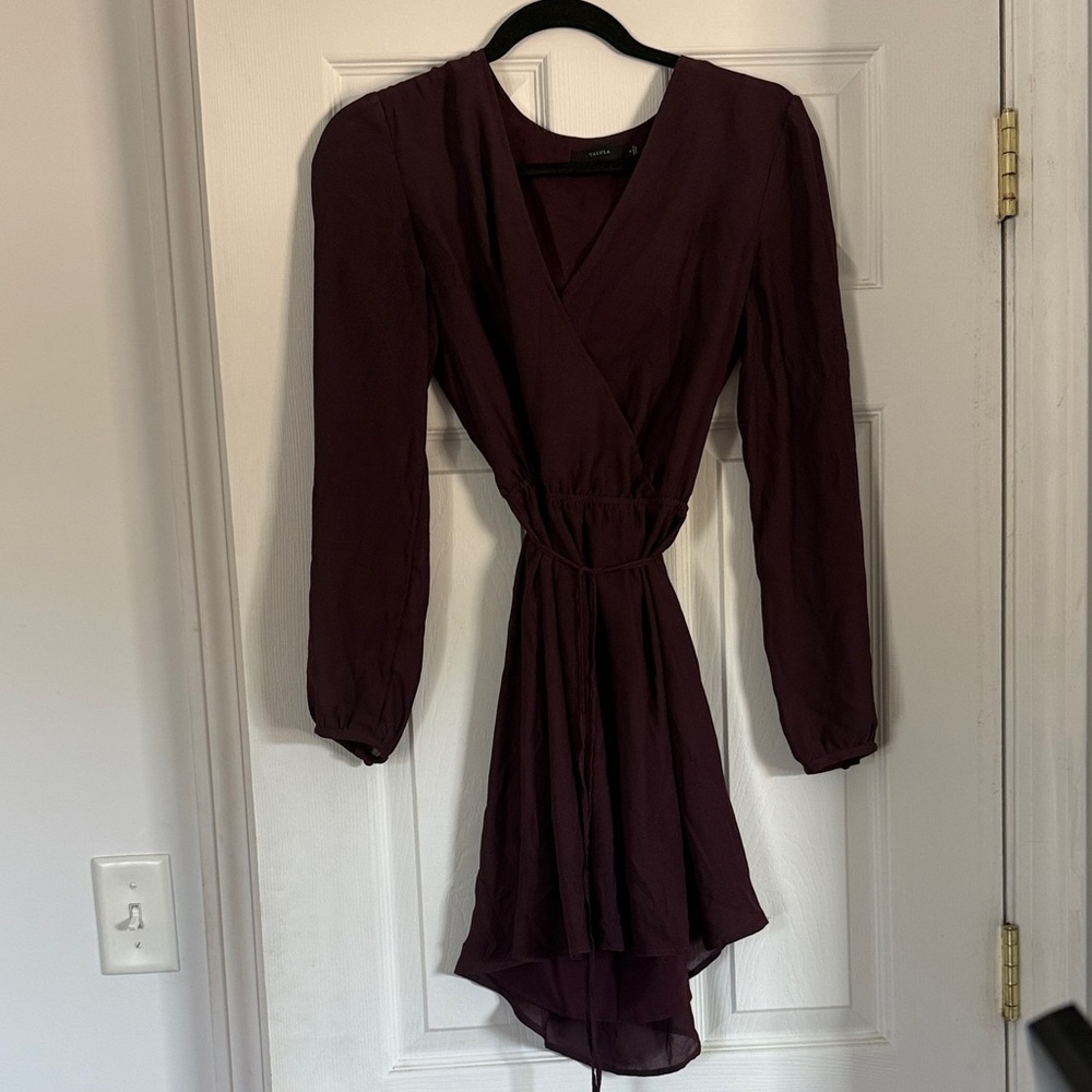Talula Deep Purple Long Sleeve Dress